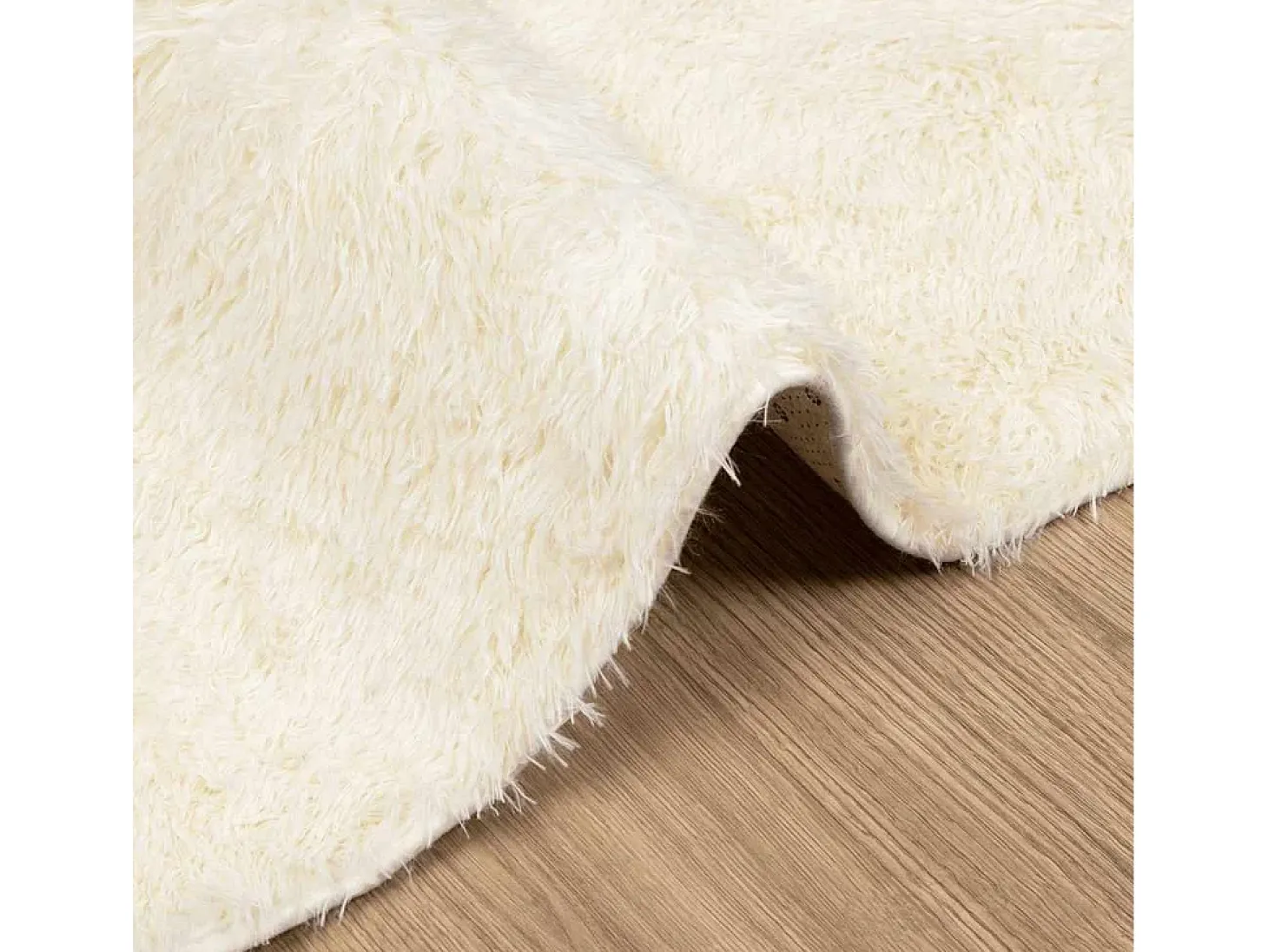 Alfombra de pelo largo NAVARRA crema 160x230 cm poliéster