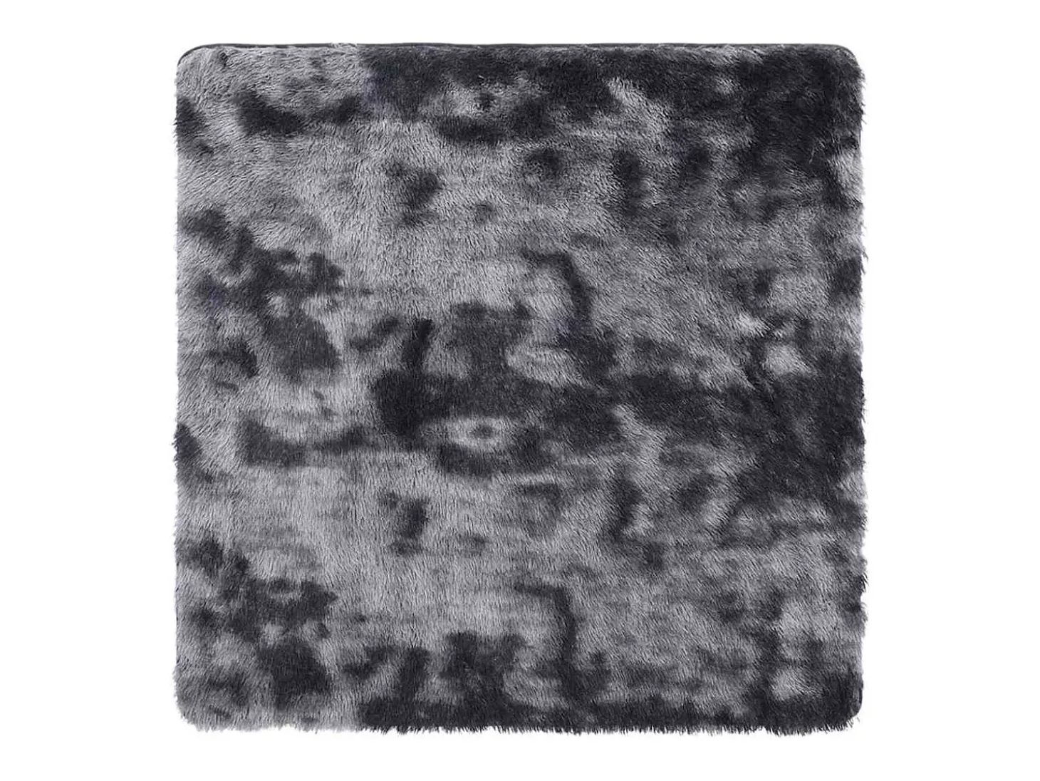 Alfombra de pelo largo NAVARRA gris oscuro 120x120 cm