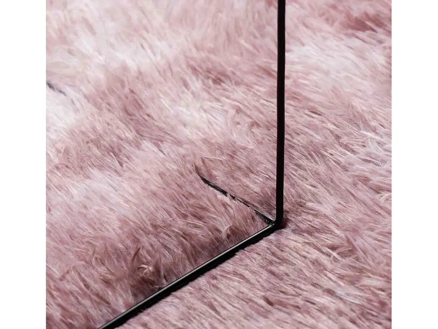 Alfombra de pelo largo NAVARRA rosa empolvado 130x200 cm
