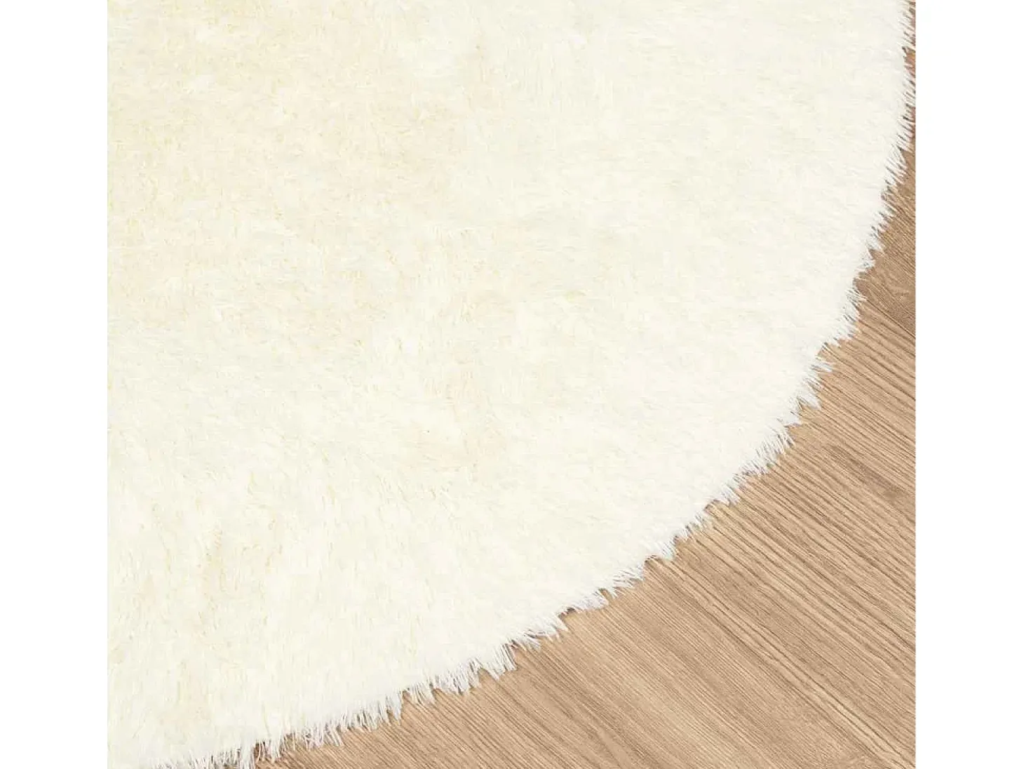 Alfombra de pelo largo NAVARRA color crema 240x240 cm poliéster