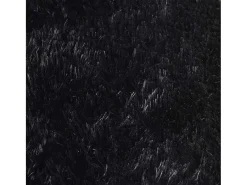 Alfombra de pelo largo negra NAVARRA 160x160 cm poliéster