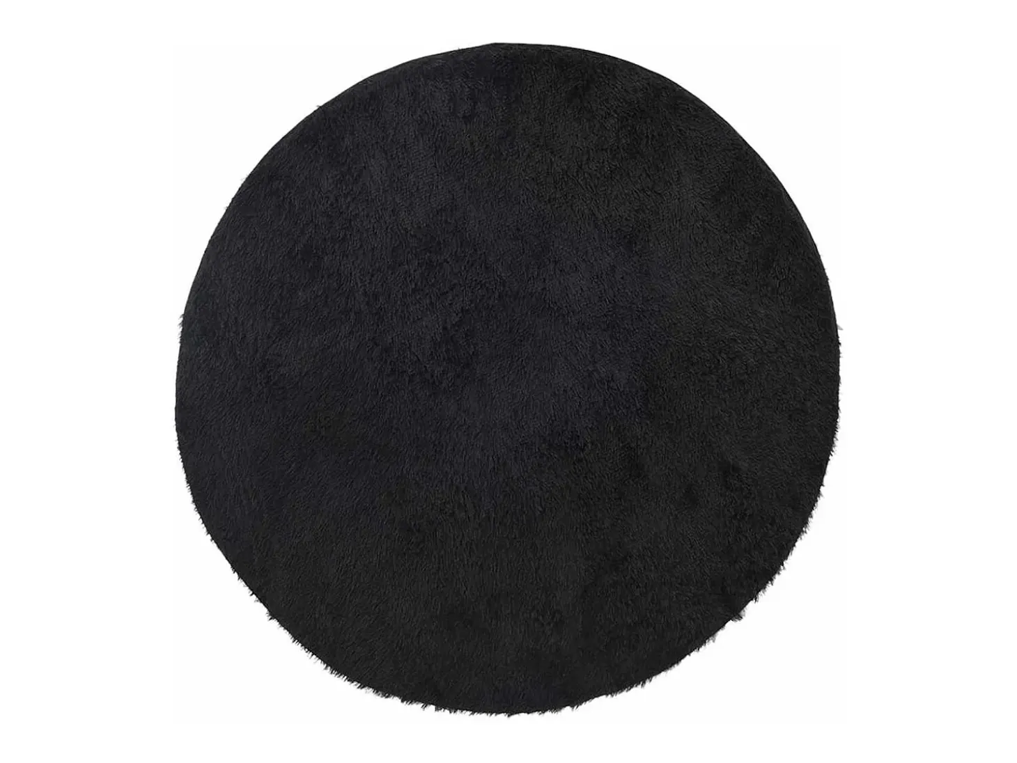 Alfombra de pelo largo negra NAVARRA 240x240 cm poliéster