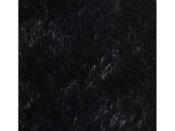 Alfombra de pelo largo negra NAVARRA 240x240 cm poliéster