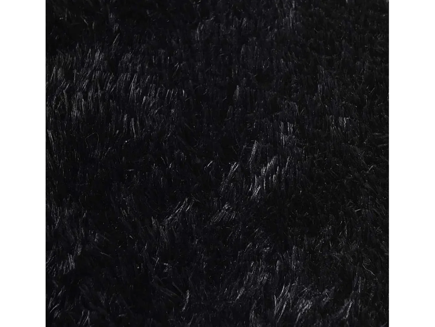 Alfombra de pelo largo negra NAVARRA 240x240 cm poliéster