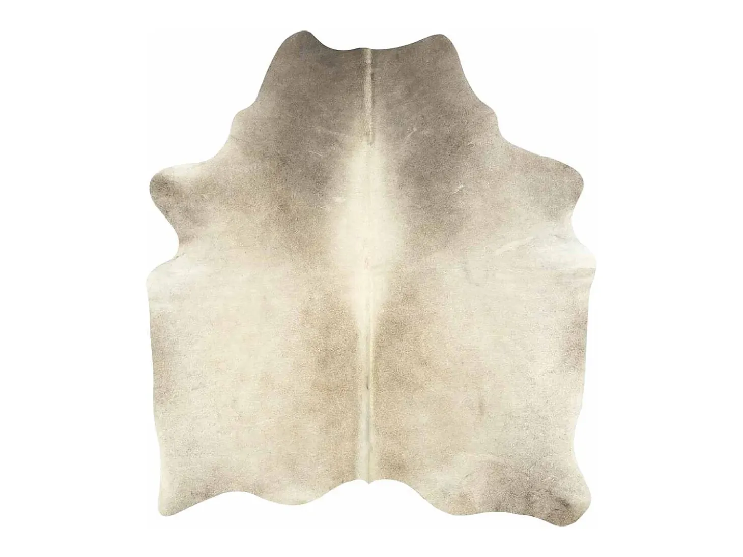 Alfombra de piel de vaca auténtica beige 180x220 cm