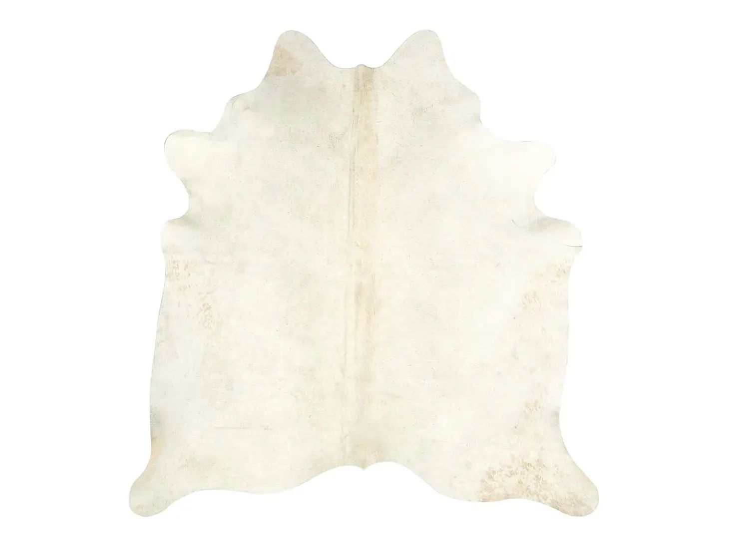 Alfombra de piel de vaca auténtica beige 180x220 cm