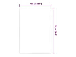 Alfombra de yute con reverso de látex 160x230 cm Natural