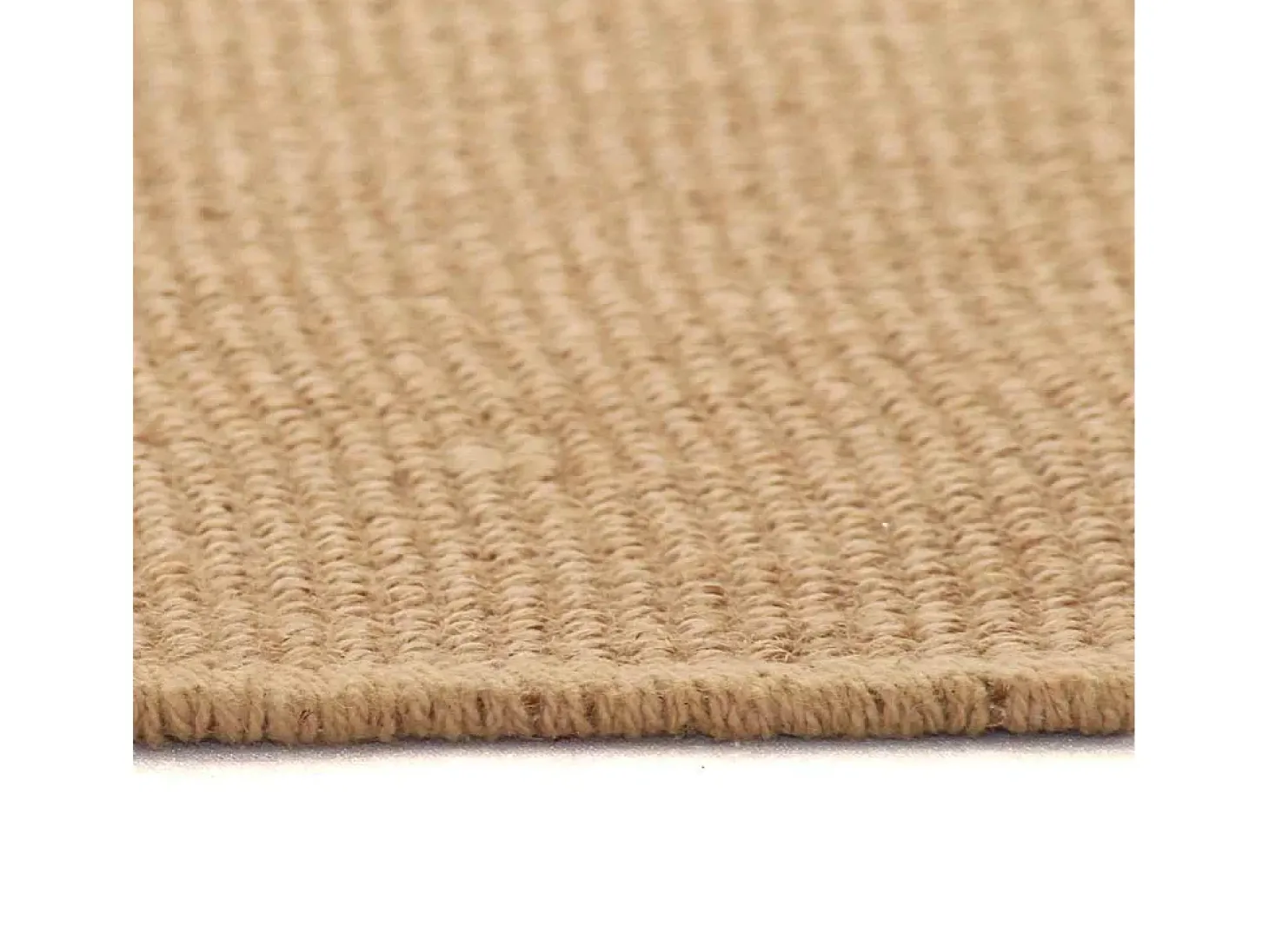 Alfombra de yute con reverso de látex 160x230 cm Natural