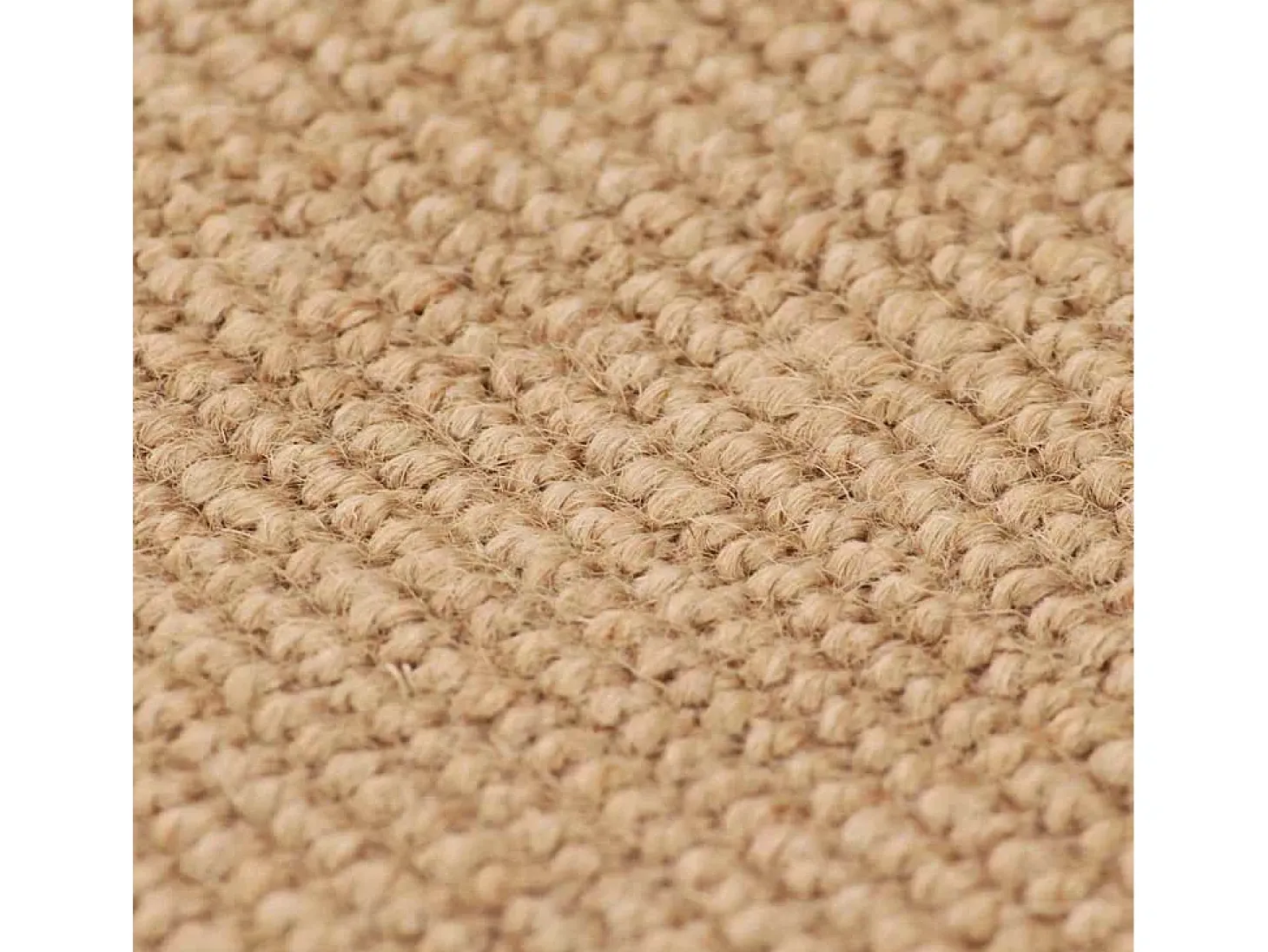 Alfombra de yute con reverso de látex 160x230 cm Natural