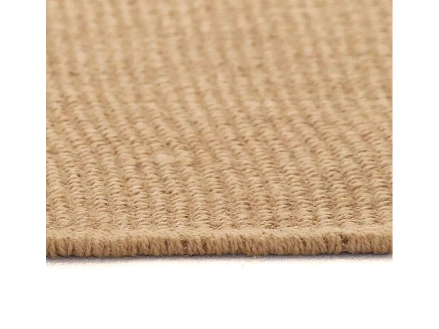Alfombra de yute con reverso de látex 140x200 cm Natural