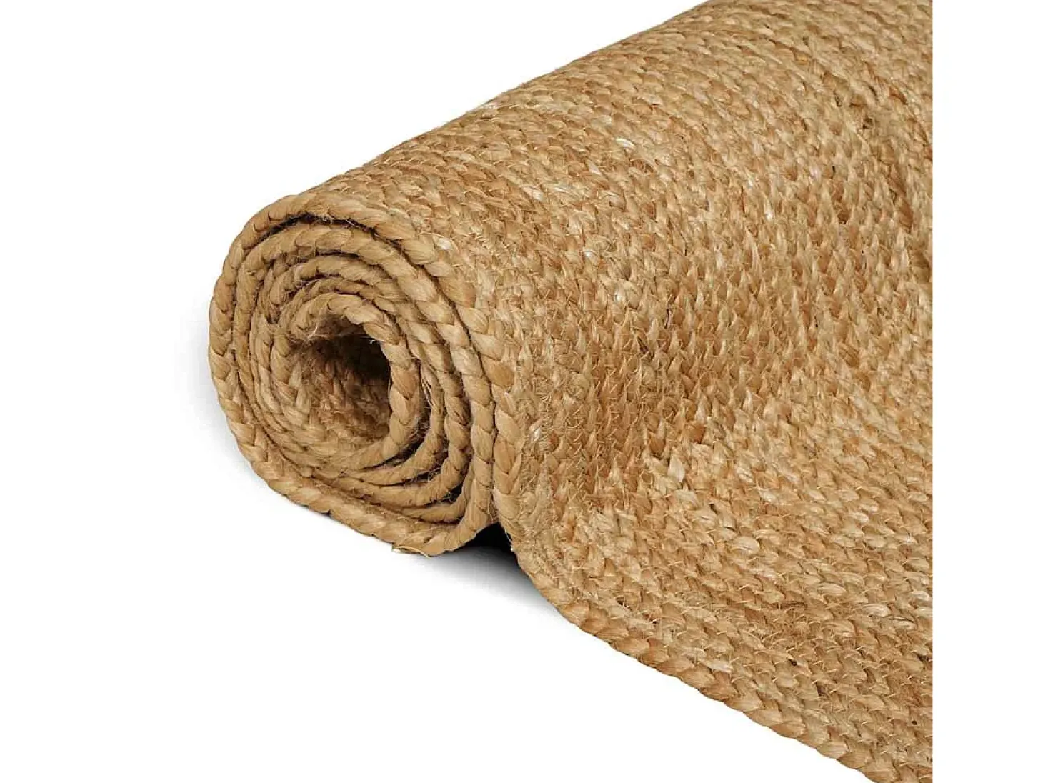 Alfombra de yute natural hecha a mano 160x230 cm