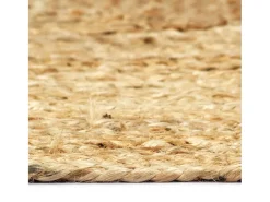 Alfombra de yute natural hecha a mano 160x230 cm