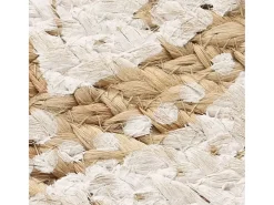 Alfombra de yute trenzado estampada redonda de 120 cm