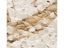 Alfombra de yute trenzado estampada redonda de 240 cm