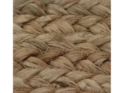 Alfombra de yute trenzado redonda de 150 cm