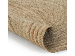 Alfombra de yute trenzado redonda de 150 cm