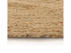Alfombra de yute trenzado redonda de 150 cm