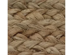 Alfombra de yute trenzado redonda de 120 cm