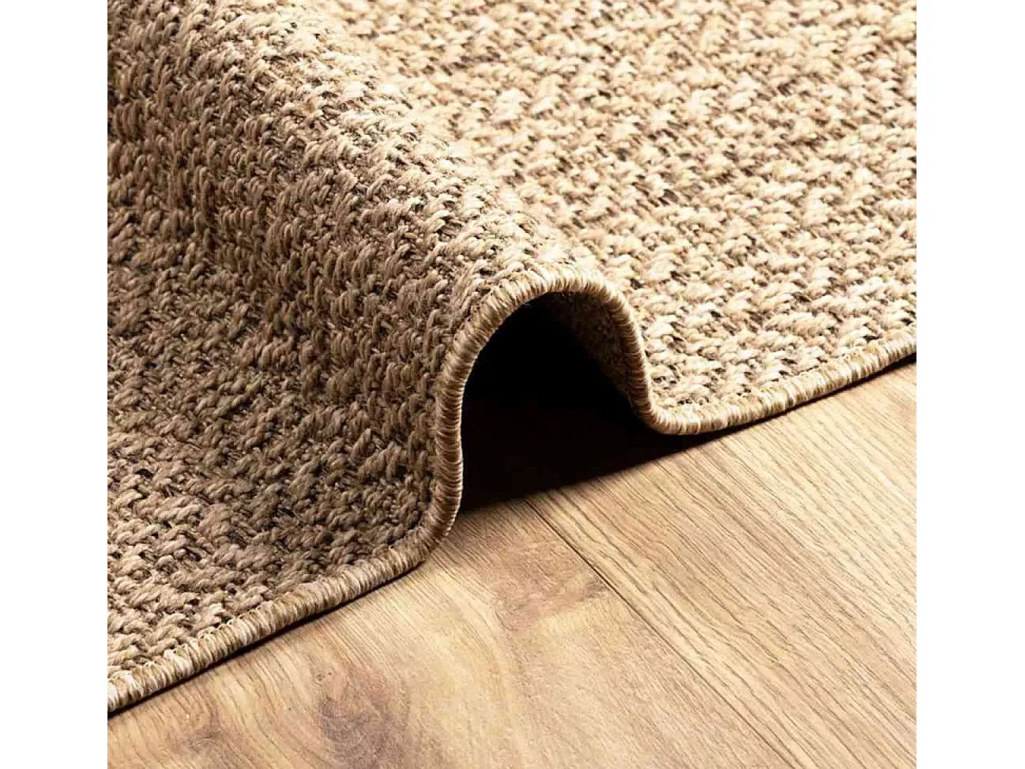 Alfombra efecto yute de 160x230 cm, para interior y exterior
