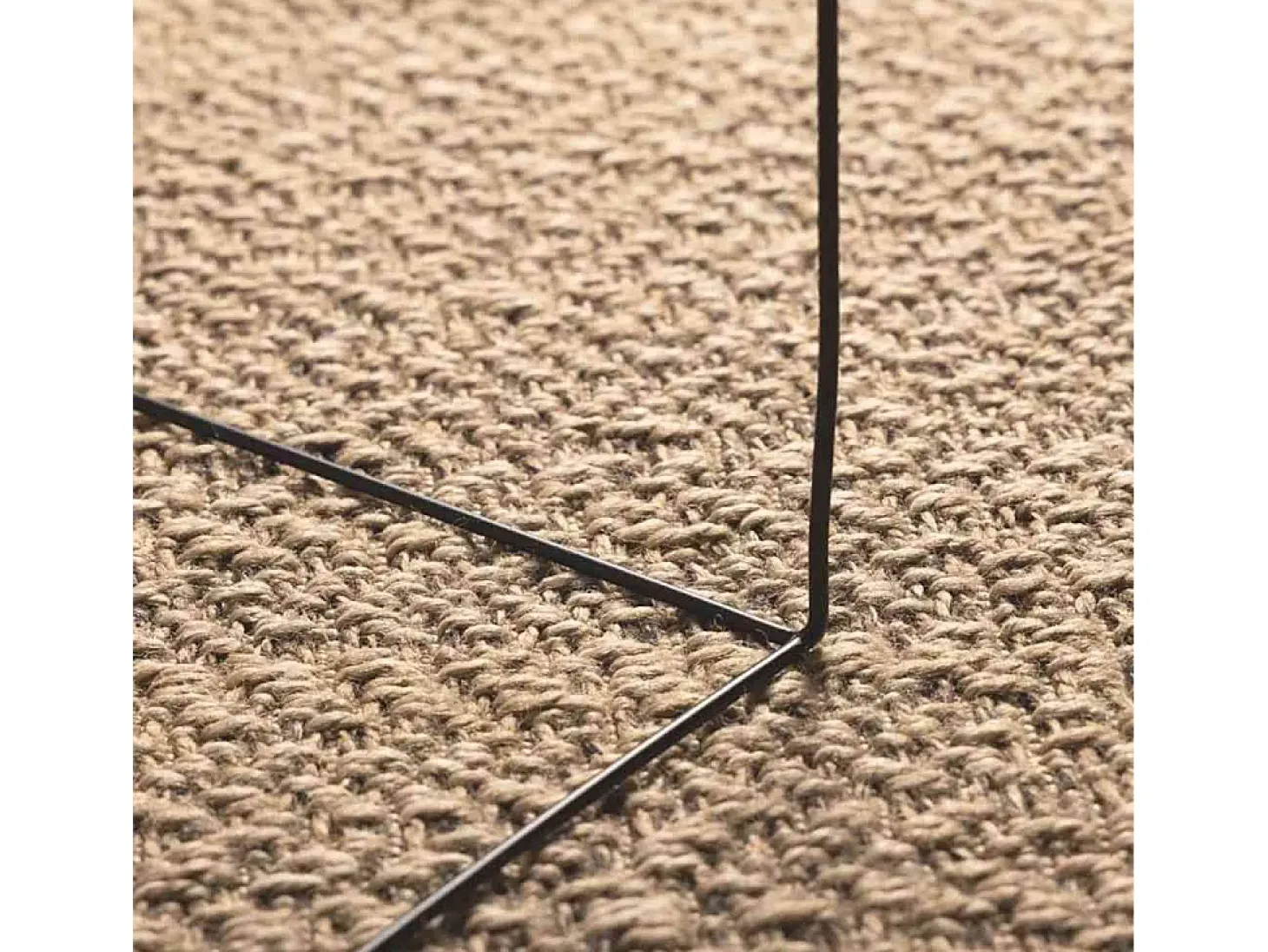Alfombra efecto yute de 160x230 cm, para interior y exterior
