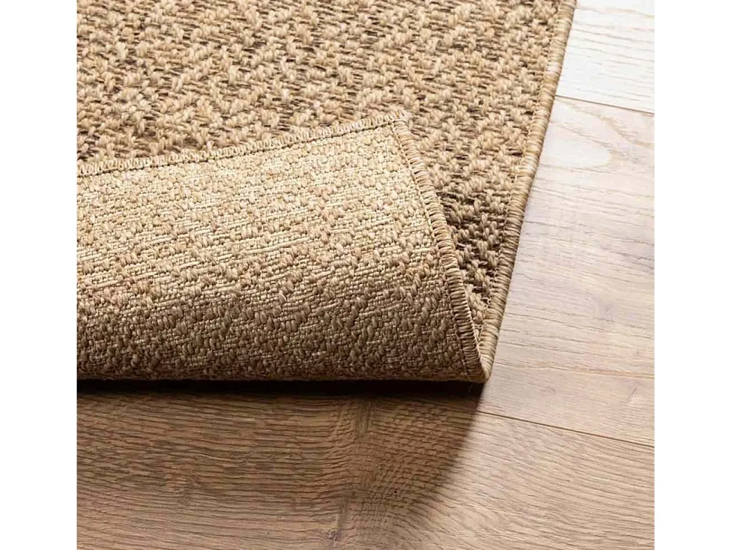 Alfombra efecto yute de 160x230 cm, para interior y exterior