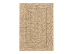 Alfombra efecto yute de 160x230 cm, para interior y exterior