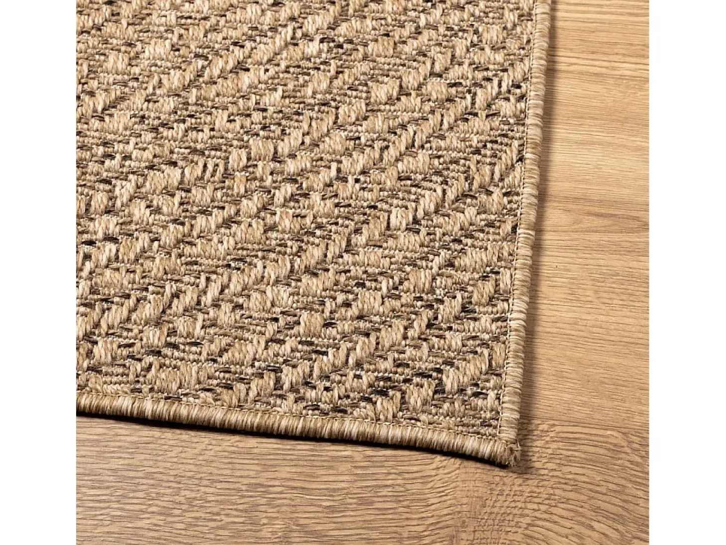 Alfombra efecto yute de 140x200 cm, para interior y exterior