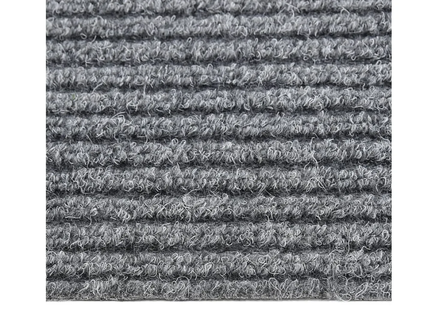 Alfombra felpudo atrapasuciedad gris 100x100 cm
