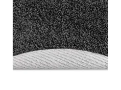 Alfombra gris oscuro 160 x 160 cm Polipropileno