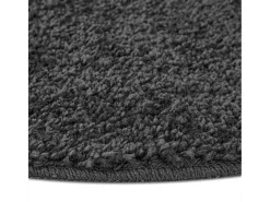Alfombra gris oscuro 160 x 160 cm Polipropileno