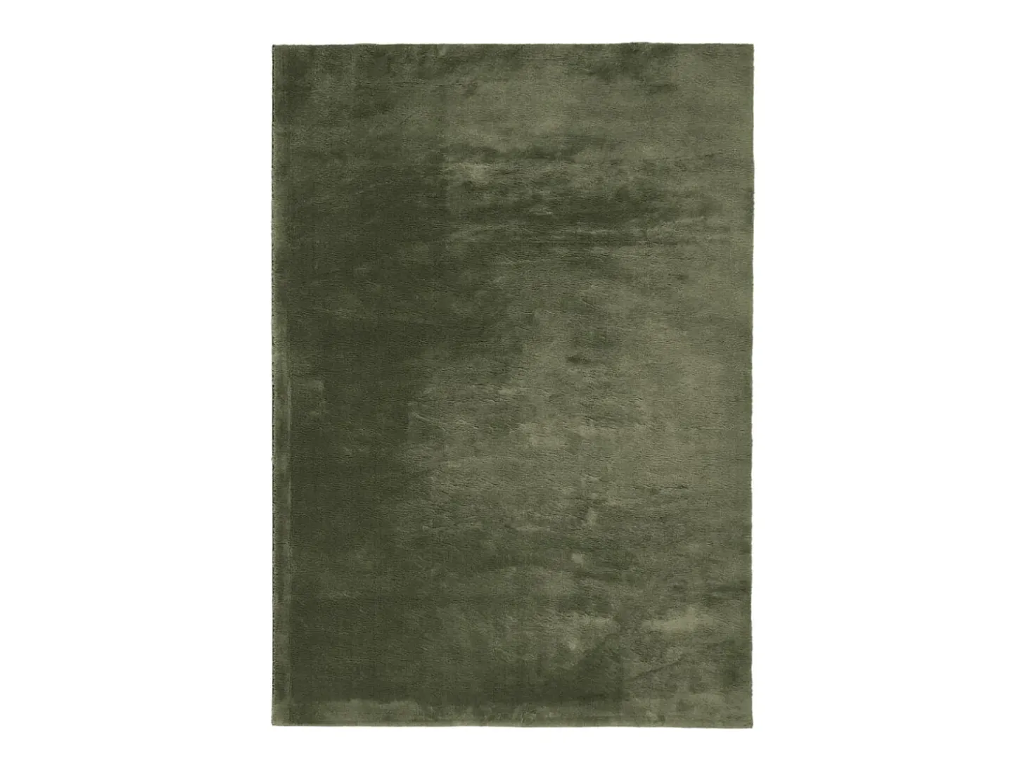 Alfombra HUARTE de pelo corto suave lavable verde bosque 200x280 cm
