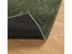Alfombra HUARTE de pelo corto suave lavable verde bosque 200x280 cm