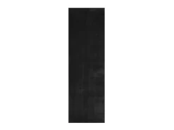 Alfombra HUARTE de pelo corto suave y lavable negra 80x250 cm