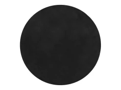 Alfombra HUARTE de pelo corto suave y lavable en color negro Ø 200 cm