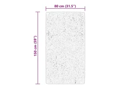 Alfombra HUARTE de pelo corto suave y lavable verde bosque 80x150cm