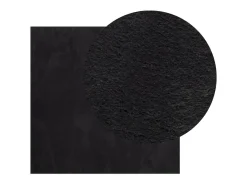 Alfombra HUARTE de pelo corto suave y lavable negra 120x120 cm