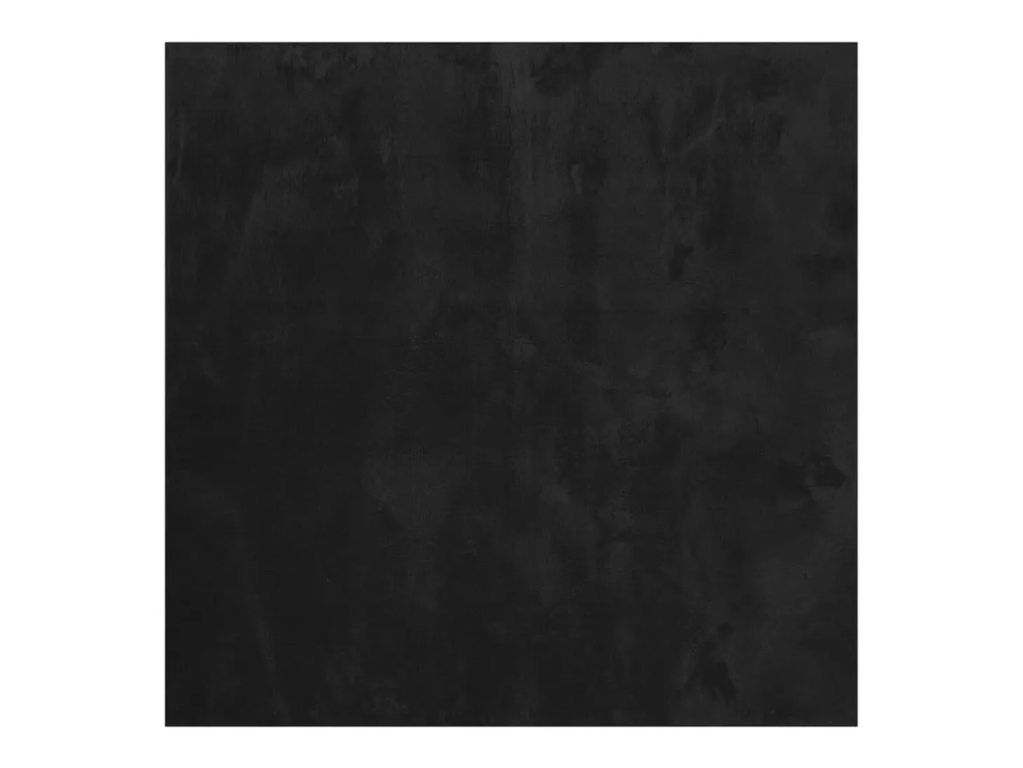 Alfombra HUARTE de pelo corto suave y lavable negra 120x120 cm
