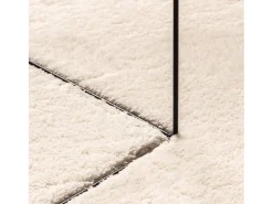 Alfombra HUARTE de pelo corto suave y lavable en color beige Ø 200 cm