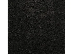 Alfombra HUARTE de pelo corto suave y lavable en color negro Ø 100 cm