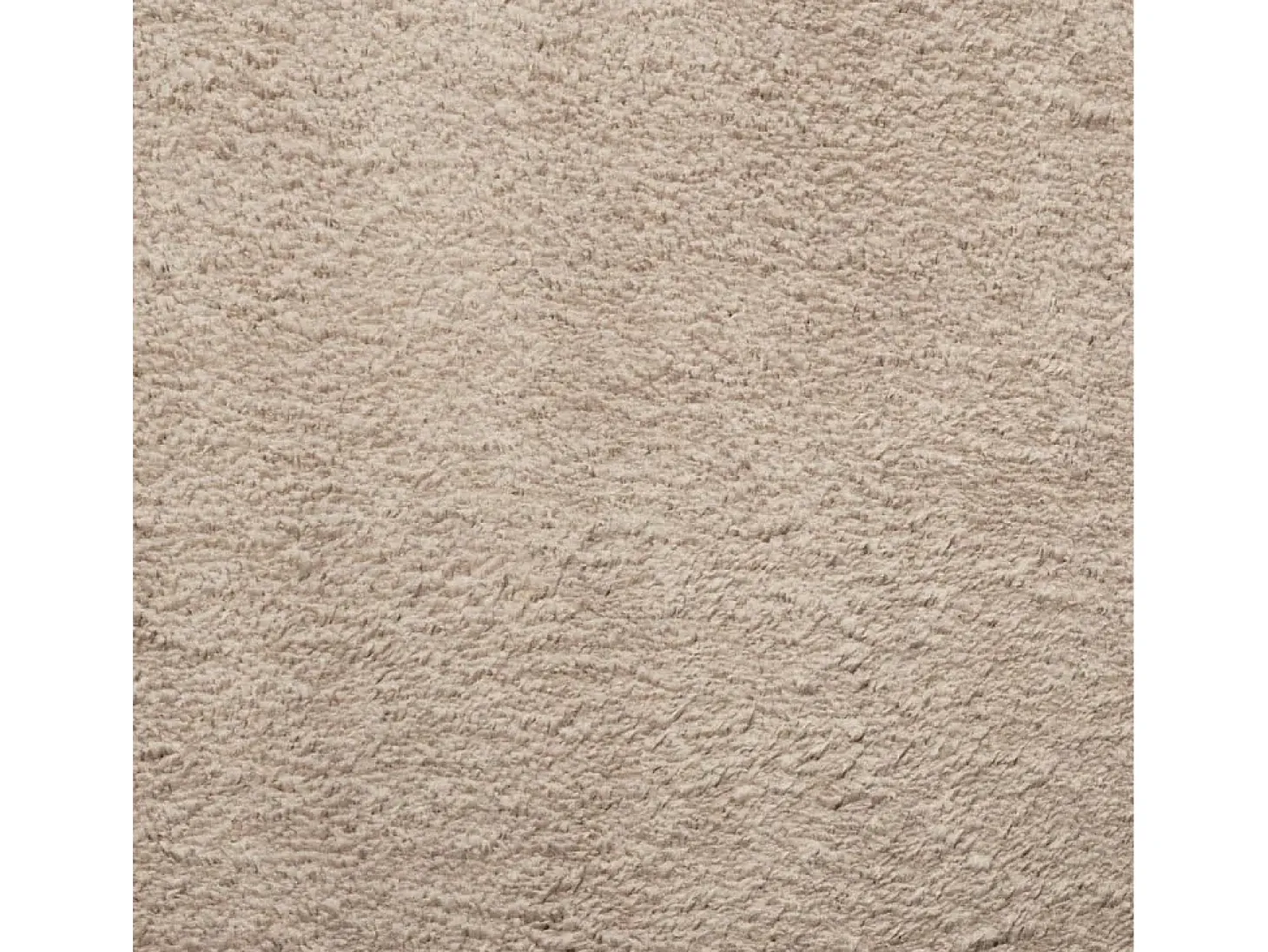 Alfombra HUARTE de pelo corto suave y lavable, color arena, Ø 200 cm