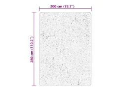 Alfombra HUARTE de pelo corto suave y lavable beige 200x280 cm