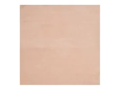 Alfombra HUARTE de pelo corto suave lavable rojo claro 160x160 cm