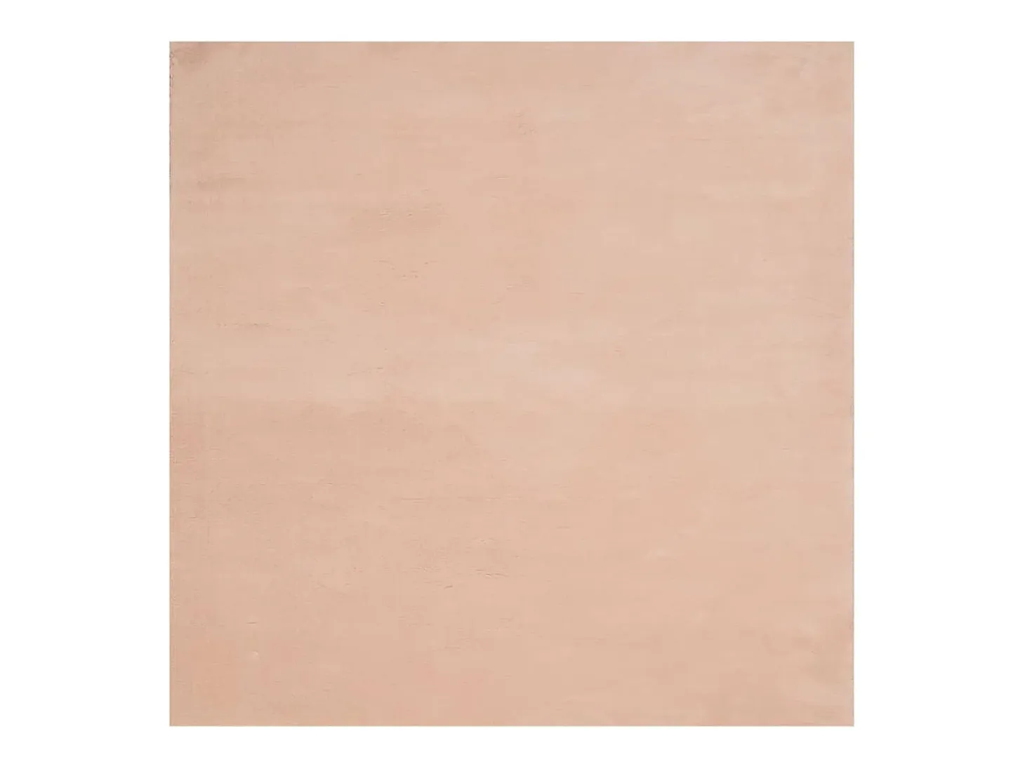 Alfombra HUARTE de pelo corto suave lavable rojo claro 160x160 cm