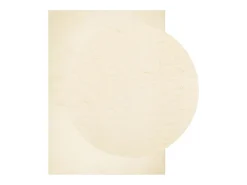 Alfombra HUARTE de pelo corto suave y lavable color crema 160x230 cm