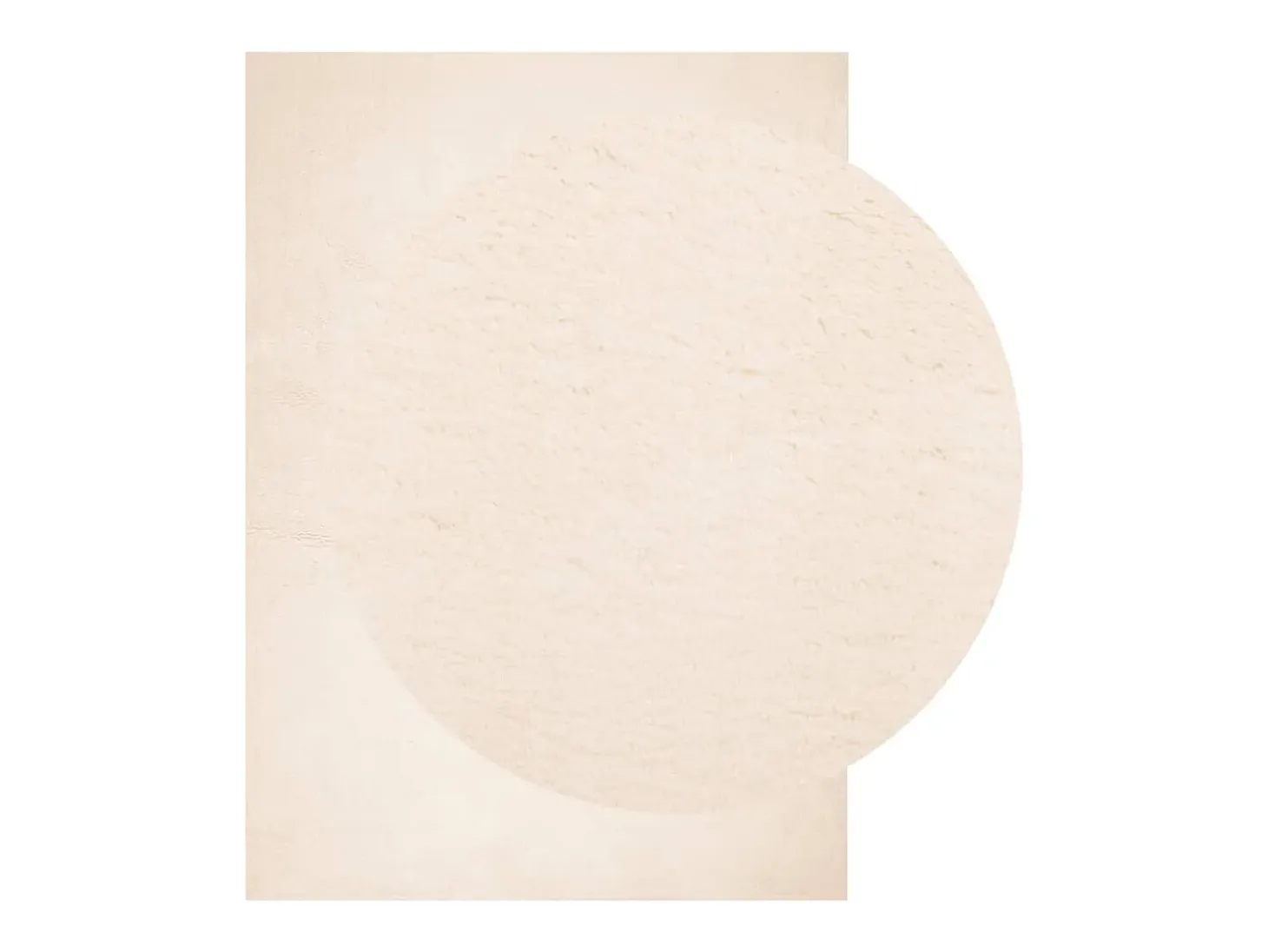 Alfombra HUARTE de pelo corto suave y lavable beige 240x340 cm