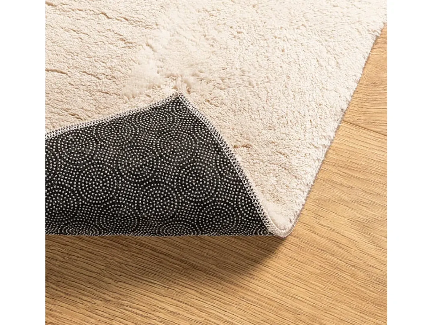 Alfombra HUARTE de pelo corto suave y lavable beige 240x340 cm
