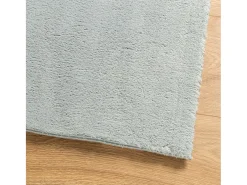 Alfombra HUARTE de pelo corto suave y lavable azul 160x160 cm