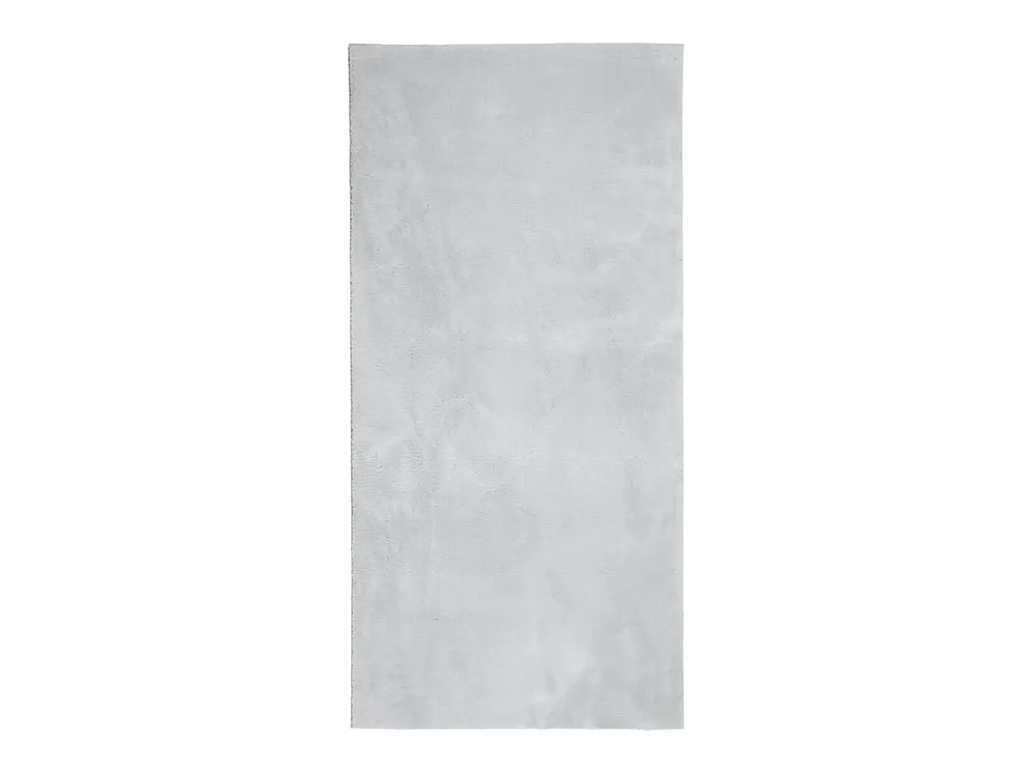Alfombra HUARTE de pelo corto suave y lavable en gris 100x200 cm