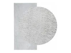 Alfombra HUARTE de pelo corto suave y lavable en gris 100x200 cm