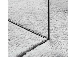 Alfombra HUARTE de pelo corto suave y lavable en gris 60x110 cm